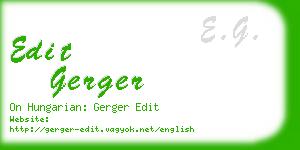edit gerger business card